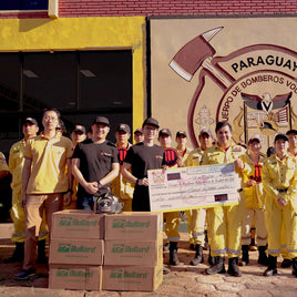 MOTI donates equipment and cash to Paraguayan fire station